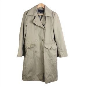 Pendleton Tan Colored Trench Coat Long Stylish Women’s Size 2